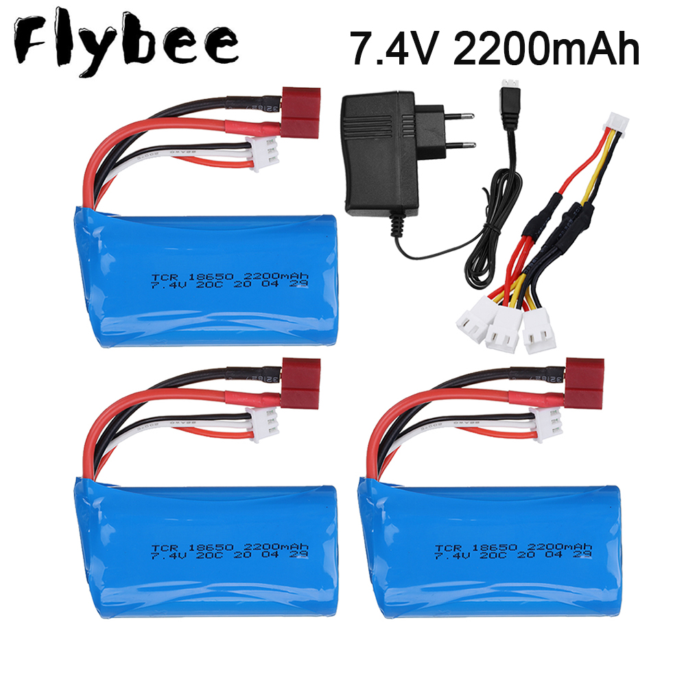 Rc Hobby Helicopter - 7.4V 2200mAh 18650 Lipo Batery for