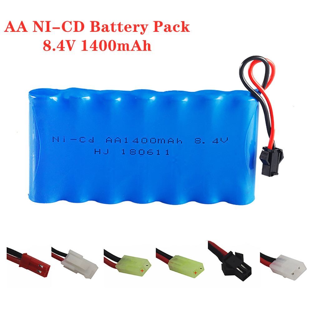 Rc Hobby Tank - 8.4V 1400mah Ni-CD Rechargeable Battery Pack