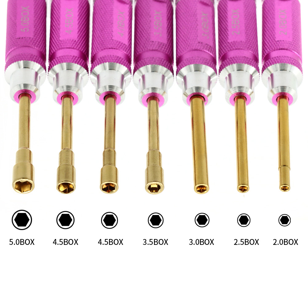 Rc Hobbyking - 7Pcs Hex Nut Key Socket Screw