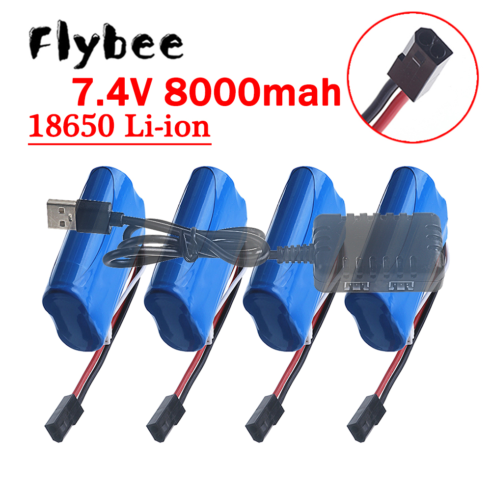 Rc Hobbyking - (5500 Plug) 18650 7.4V 8000Mah Battery,