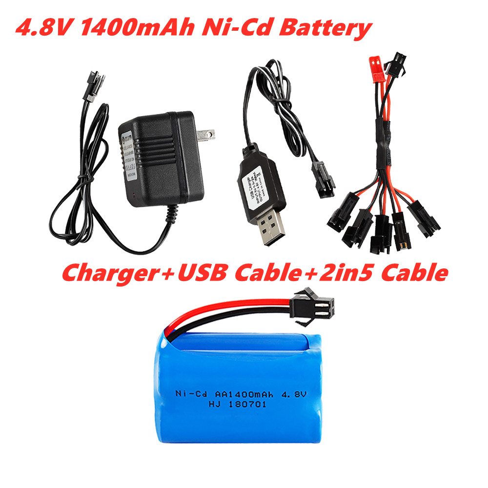 Rc Hobby Tank - 4.8v 1400mah Ni-Cd Battery For Rc