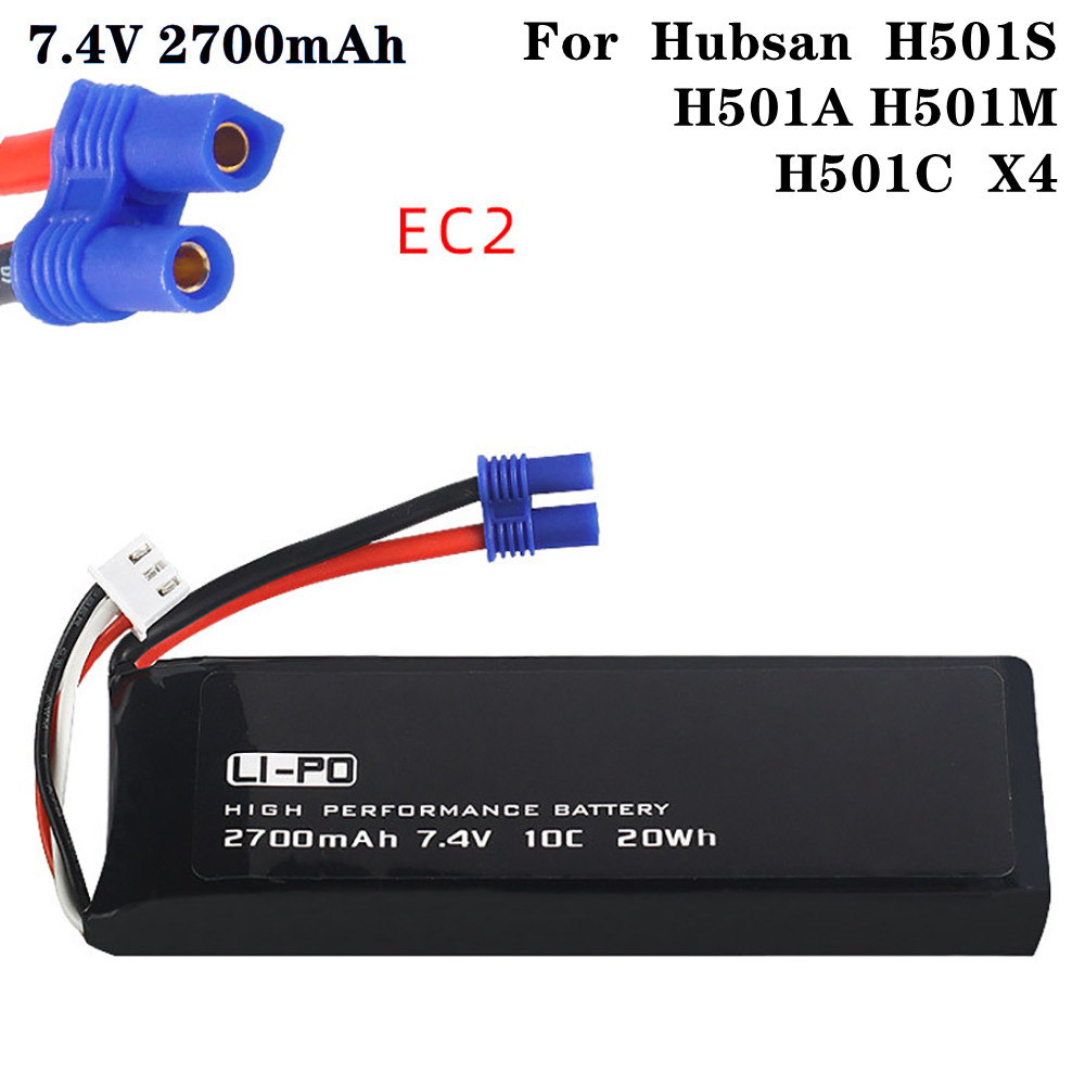 Rc Hobby Helicopter - 7.4V 2700mAh 10C Original Battery for