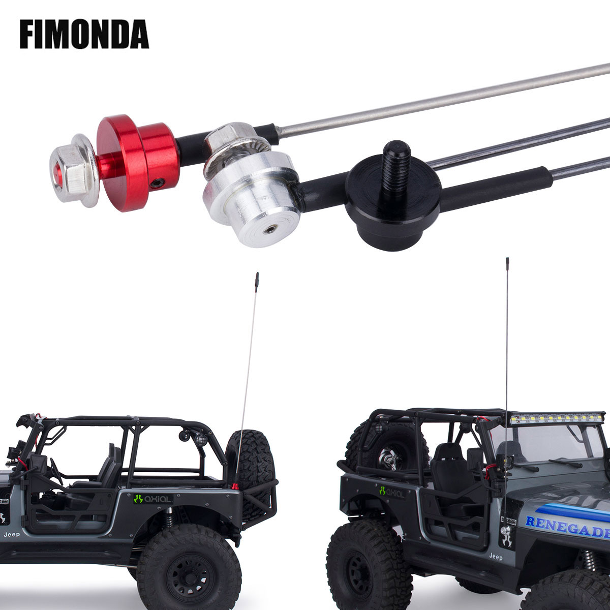 Rc Hobby Zone - 50cm Metal Adjustable Simulation Antenna with
