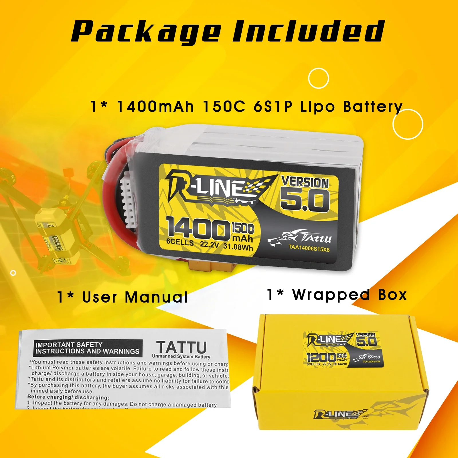Tattu R-Line 1200mAh 1400mAh 6 - Rc Hobbyking review and price