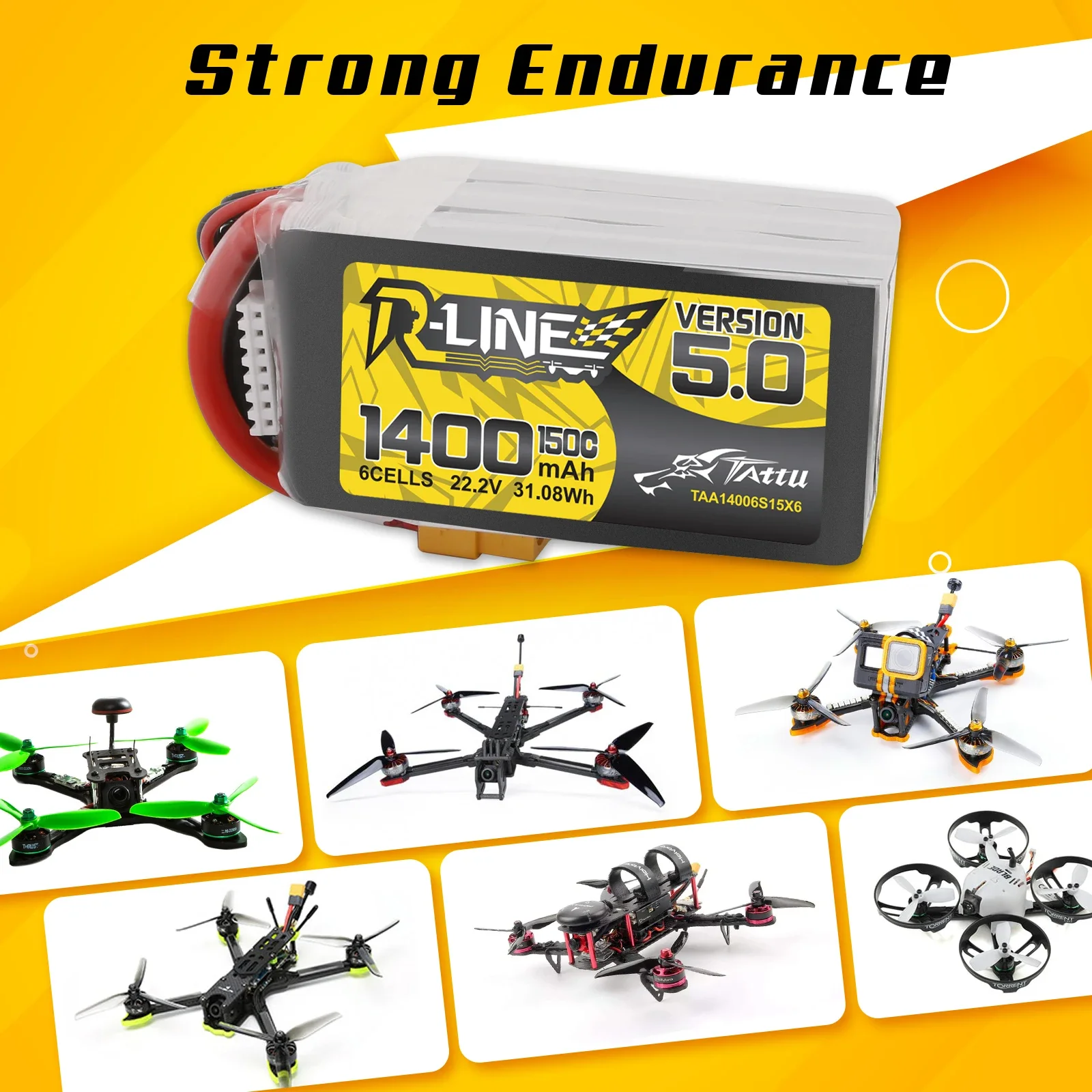 Tattu R-Line 1200mAh 1400mAh 6 - Rc Hobbyking review and price