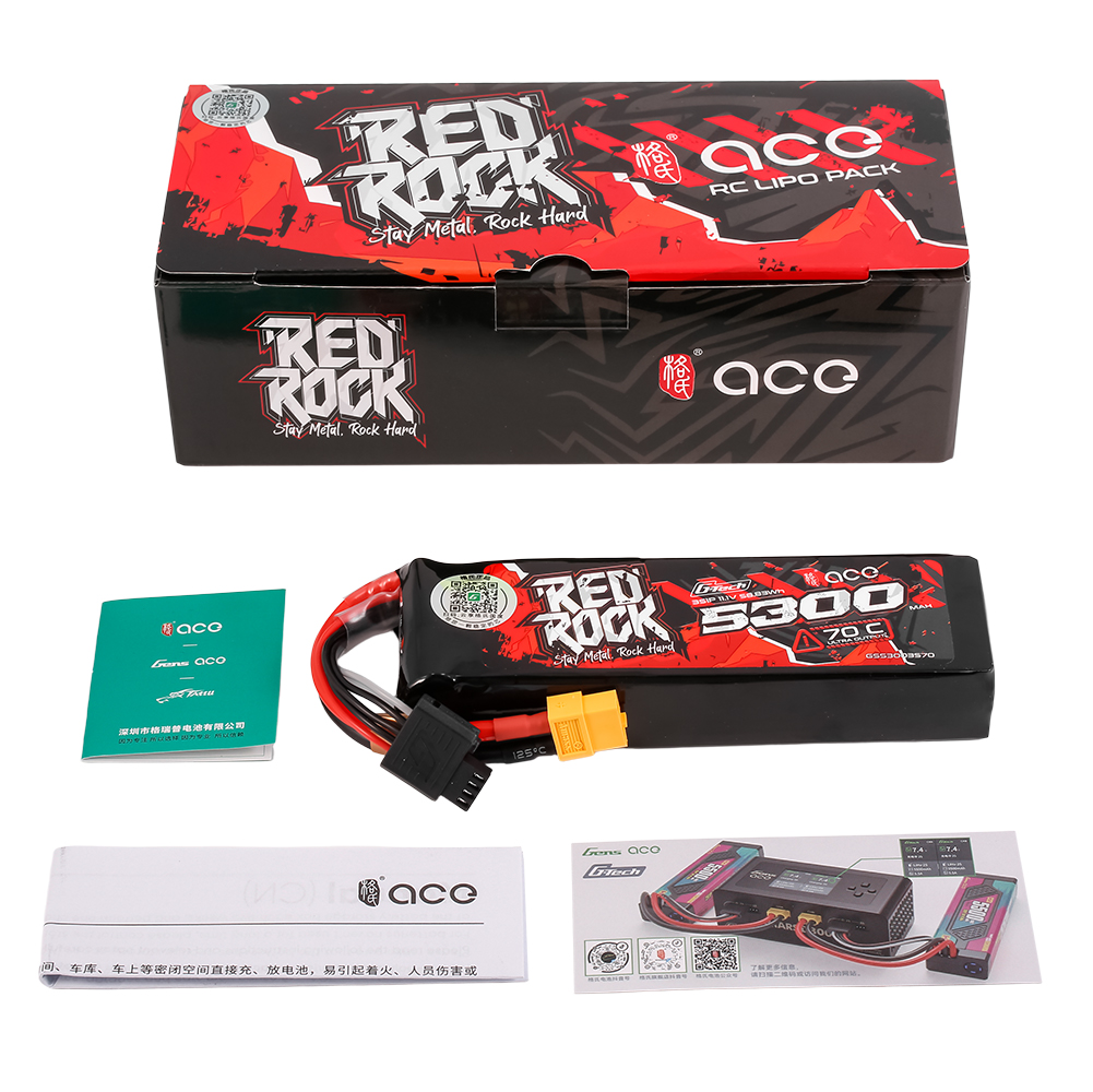 G-TECH ACE RedRock 5300mAh 70C - Rc Hobby Tech review and price