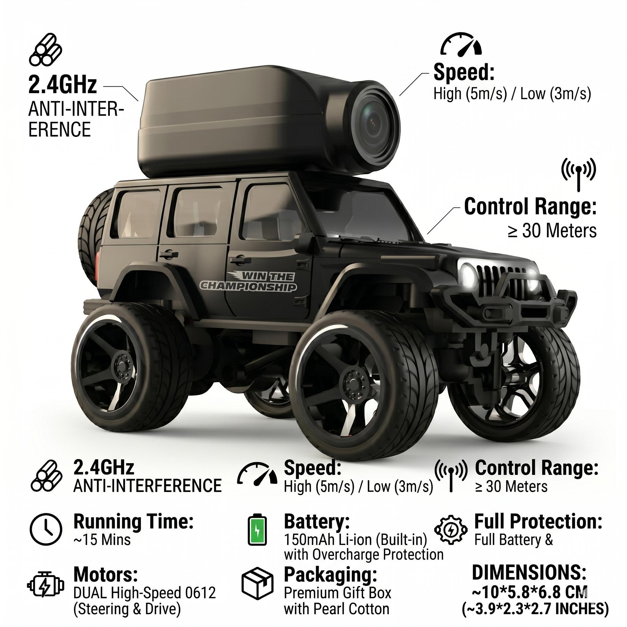 Alloy RC FPV Crawler Car, 1080 - Rc Hobby Tech review and price