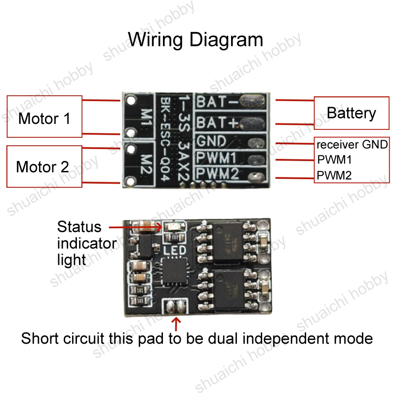 4PCS 1-3S 2-way Brushed ESC 3A - Rc Hobby Track review and price