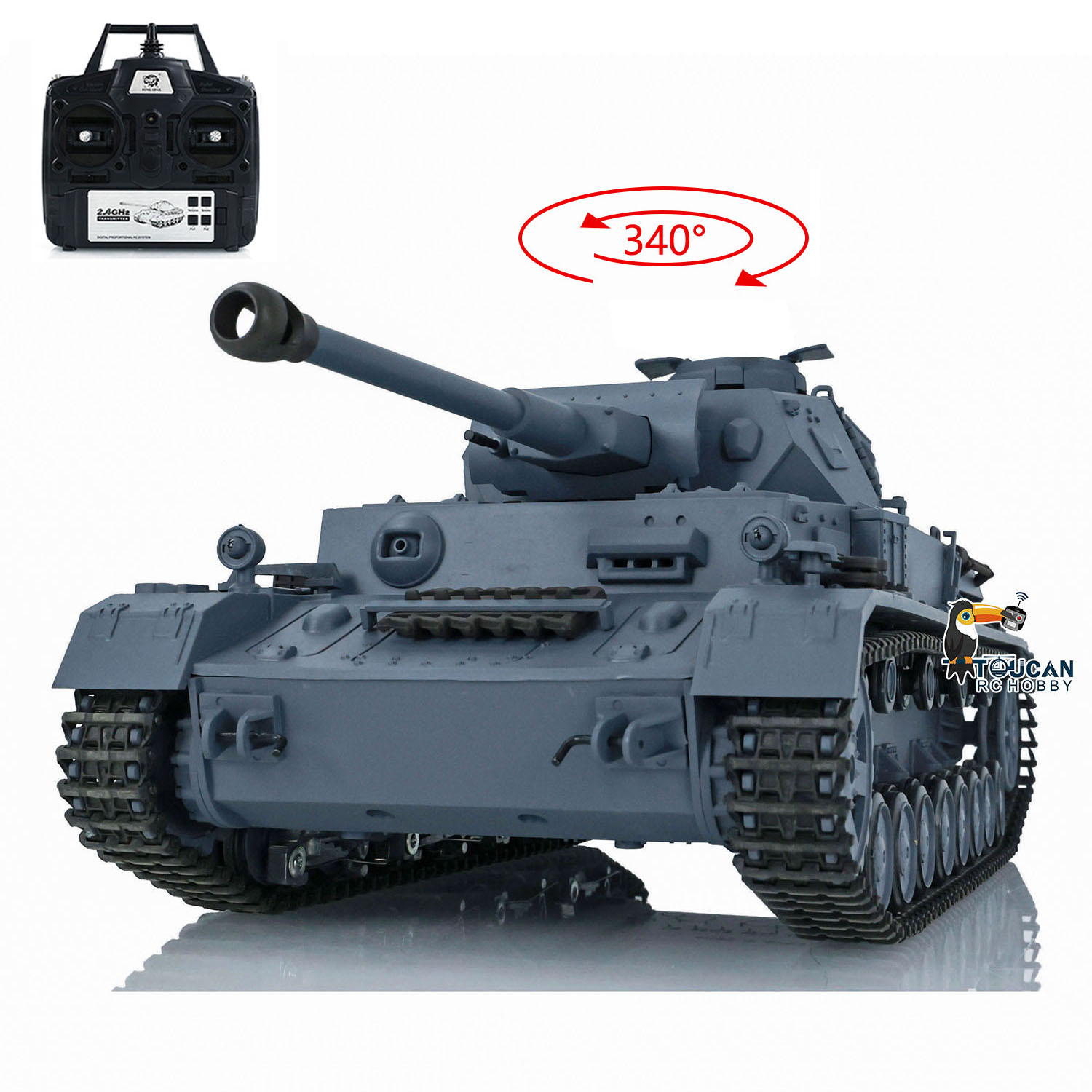 US Stock 1/16 Scale 2.4G HENG  - Rc Hobby Tank review and price