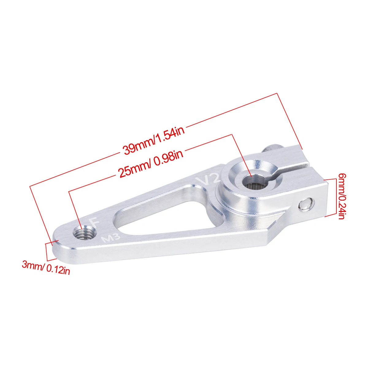 39mm M3 7075 Aluminum 25T Serv - Rc Hobby Zone review and price